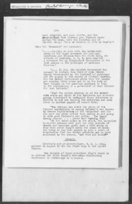 Thumbnail for 351-400 > 364 - IO-NYC to MID. Re: Maj. H.A. Strauss forwards copy of report gathered by one of Military Intelligence Allies regarding the "Negro Agitation".