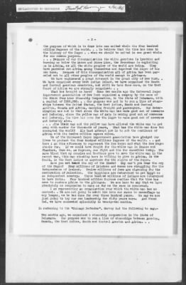 Thumbnail for 351-400 > 364 - IO-NYC to MID. Re: Maj. H.A. Strauss forwards copy of report gathered by one of Military Intelligence Allies regarding the "Negro Agitation".