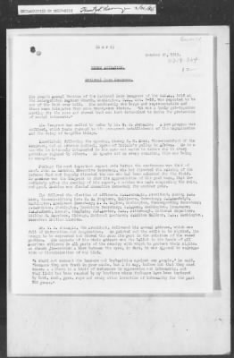 Thumbnail for 351-400 > 364 - IO-NYC to MID. Re: Maj. H.A. Strauss forwards copy of report gathered by one of Military Intelligence Allies regarding the "Negro Agitation".