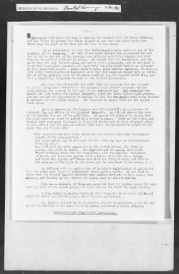 Thumbnail for 351-400 > 364 - IO-NYC to MID. Re: Maj. H.A. Strauss forwards copy of report gathered by one of Military Intelligence Allies regarding the "Negro Agitation".