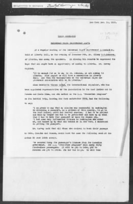 Thumbnail for 351-400 > 364 - IO-NYC to MID. Re: Maj. H.A. Strauss forwards copy of report gathered by one of Military Intelligence Allies regarding the "Negro Agitation".