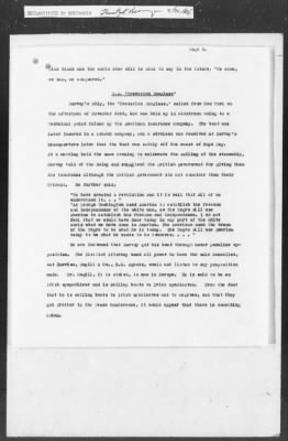 Thumbnail for 351-400 > 364 - IO-NYC to MID. Re: Maj. H.A. Strauss forwards copy of report gathered by one of Military Intelligence Allies regarding the "Negro Agitation".