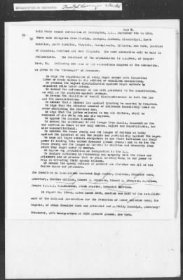 Thumbnail for 351-400 > 364 - IO-NYC to MID. Re: Maj. H.A. Strauss forwards copy of report gathered by one of Military Intelligence Allies regarding the "Negro Agitation".