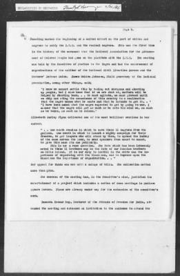 Thumbnail for 351-400 > 364 - IO-NYC to MID. Re: Maj. H.A. Strauss forwards copy of report gathered by one of Military Intelligence Allies regarding the "Negro Agitation".