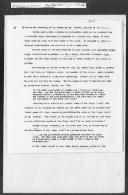 Thumbnail for 351-400 > 364 - IO-NYC to MID. Re: Maj. H.A. Strauss forwards copy of report gathered by one of Military Intelligence Allies regarding the "Negro Agitation".