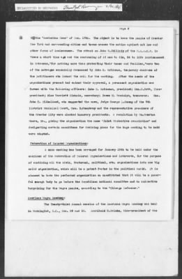 Thumbnail for 351-400 > 364 - IO-NYC to MID. Re: Maj. H.A. Strauss forwards copy of report gathered by one of Military Intelligence Allies regarding the "Negro Agitation".