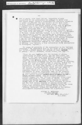 Thumbnail for 351-400 > 364 - IO-NYC to MID. Re: Maj. H.A. Strauss forwards copy of report gathered by one of Military Intelligence Allies regarding the "Negro Agitation".