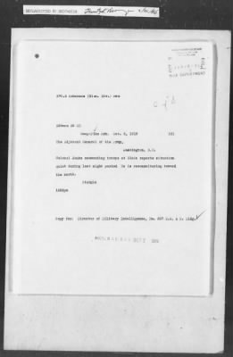 Thumbnail for 351-400 > 372 - C of S forwards letter from Mrs. M.C. Duncan, Bernie, MO, to Sec. of War. Re: Uprising in Fargo, AR.