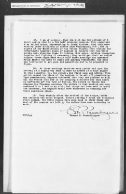 Thumbnail for 351-400 > 372 - C of S forwards letter from Mrs. M.C. Duncan, Bernie, MO, to Sec. of War. Re: Uprising in Fargo, AR.