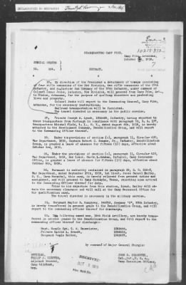 Thumbnail for 351-400 > 372 - C of S forwards letter from Mrs. M.C. Duncan, Bernie, MO, to Sec. of War. Re: Uprising in Fargo, AR.