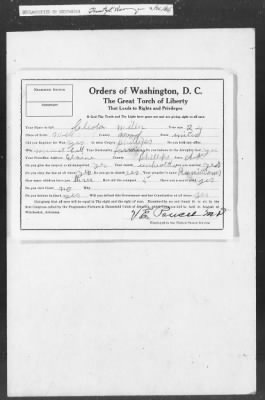 Thumbnail for 351-400 > 372 - C of S forwards letter from Mrs. M.C. Duncan, Bernie, MO, to Sec. of War. Re: Uprising in Fargo, AR.