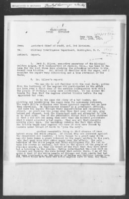 Thumbnail for 351-400 > 372 - C of S forwards letter from Mrs. M.C. Duncan, Bernie, MO, to Sec. of War. Re: Uprising in Fargo, AR.