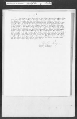 Thumbnail for 351-400 > 372 - C of S forwards letter from Mrs. M.C. Duncan, Bernie, MO, to Sec. of War. Re: Uprising in Fargo, AR.