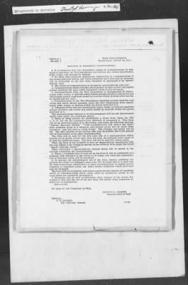 Thumbnail for 351-400 > 372 - C of S forwards letter from Mrs. M.C. Duncan, Bernie, MO, to Sec. of War. Re: Uprising in Fargo, AR.