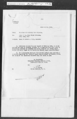 Thumbnail for 351-400 > 372 - C of S forwards letter from Mrs. M.C. Duncan, Bernie, MO, to Sec. of War. Re: Uprising in Fargo, AR.