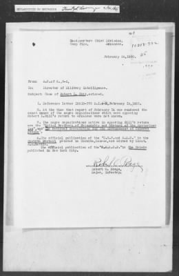 Thumbnail for 351-400 > 372 - C of S forwards letter from Mrs. M.C. Duncan, Bernie, MO, to Sec. of War. Re: Uprising in Fargo, AR.