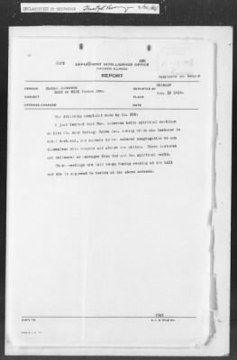 Thumbnail for 351-400 > 380 - IO-CD to Maslay Hoyne, State Atty., Chicago. Re: Negro radicals meeting at the home of Mme Anderson.