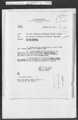 Thumbnail for 351-400 > 383 - IO-SED to MID. Re: Mr. Roberts Blount, Union Springs, AL reports that negroes in the vicinity have received "The Half Century" magazine.