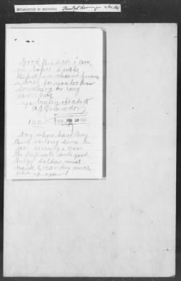 Thumbnail for 351-400 > 390 - Chief of Staff forwards letter from A.G. Crawdor, Vann, AR. Re: Negro conditions in Arkansas.