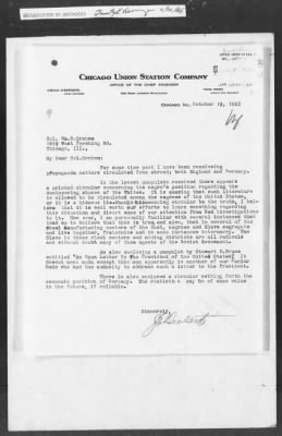 Thumbnail for 401-450 > 440 - J.E. Deckert, Chicago Union Station Co. Re: Pamphlets regarding attitude of the negro race towards the white race.