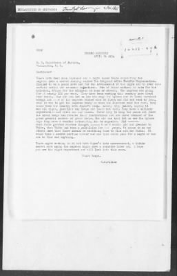 Thumbnail for 401-450 > 446 - DJ to G2. Re: Letter from C.D. Wilson of Grosno, MO, about an organization called "Original Affro Pacific Organization".