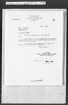 Thumbnail for 401-450 > 447 - C.A. Franklin, Editor of "The Call", Kansas City, MO to G2. Re: Clipping of editorial from this negro newspaper.