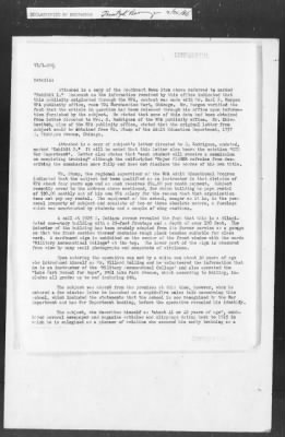 Thumbnail for 451-473 > 453 - IO 6th CA. Re: "Major" George Fisher, Military Order of Guards, Chicago. Re: An investigation into an Army WPA aviation course for negroes disclosed.