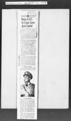 Thumbnail for 451-473 > 453 - IO 6th CA. Re: "Major" George Fisher, Military Order of Guards, Chicago. Re: An investigation into an Army WPA aviation course for negroes disclosed.