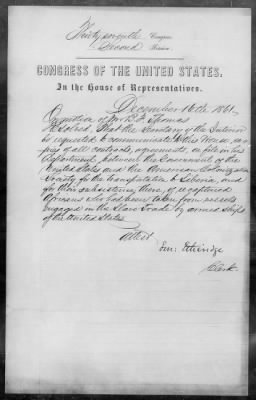 Thumbnail for Congressional Resolutions & Correspondence