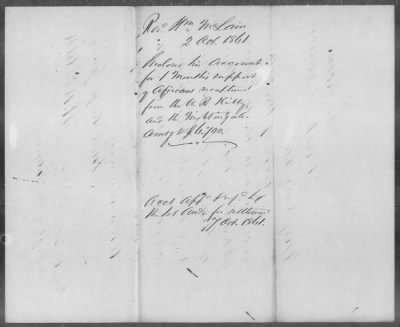 Thumbnail for Comm. pertaining to Rev. William McLain