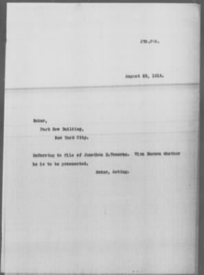 Miscellaneous Files, 1909-21 > Various (#30295)