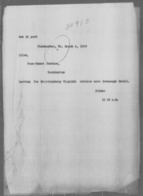 Miscellaneous Files, 1909-21 > Case #20910