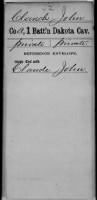 US, Civil War Service Records (CMSR) - Union - Dakota, 1861-1865 record example