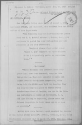 Thumbnail for Miscellaneous Files, 1909-21 > Alleged Violation Act Sept. 13, 1838 as amended (#21230)