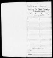 US, Civil War Service Records (CMSR) - Union - Utah, 1861-1865 record example