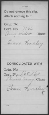 Thumbnail for Company [Blank] > Horsley, Evans (WC7166)