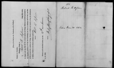 Thumbnail for Petitions Filed Under The Act Of April 16, 1862 > Aylmer, Robert R. (728)