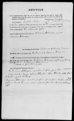 Thumbnail for Petitions Filed Under The Act Of April 16, 1862 > Baker, Sophia (911)