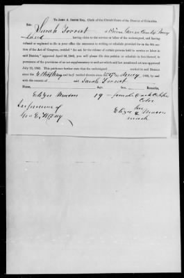 Thumbnail for Petitions Filled Under The Act Of July 12, 1862 > Mason, Eliza