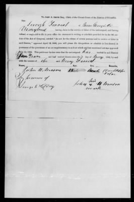 Thumbnail for Petitions Filled Under The Act Of July 12, 1862 > Mason, John