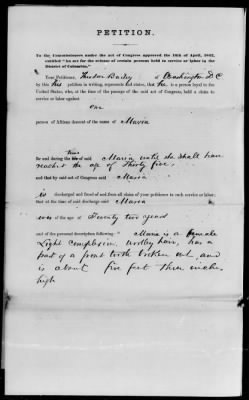 Thumbnail for Petitions Filed Under The Act Of April 16, 1862 > Bailey, Theodore (519)