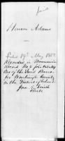US, Court Slave Records for DC, 1851-1863 record example
