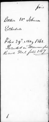 Thumbnail for Emancipation Papers > Johnson, Baker W (Owner)