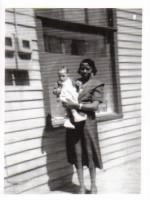 Aunt Ethel holding Sandra