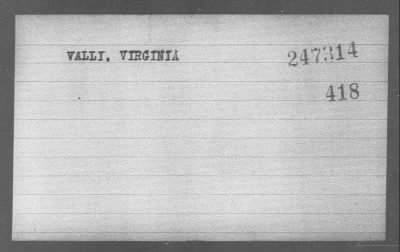 Thumbnail for VALLI > VALLI, VIRGINIA