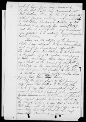 Thumbnail for Court Documents > Custer's Written Defense