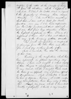 Thumbnail for Court Documents > Custer's Written Defense