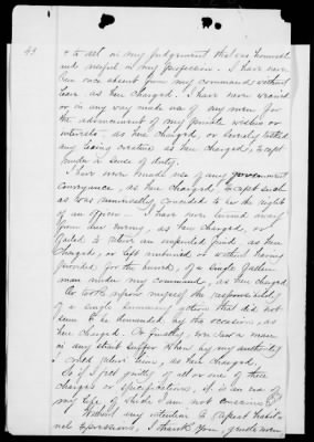 Thumbnail for Court Documents > Custer's Written Defense