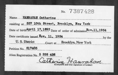 Thumbnail for 1954 > HANRAHAN Catherine