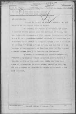 Thumbnail for Miscellaneous Files, 1909-21 > VIOLATION JONES REED AMENDMENT. (#16615)